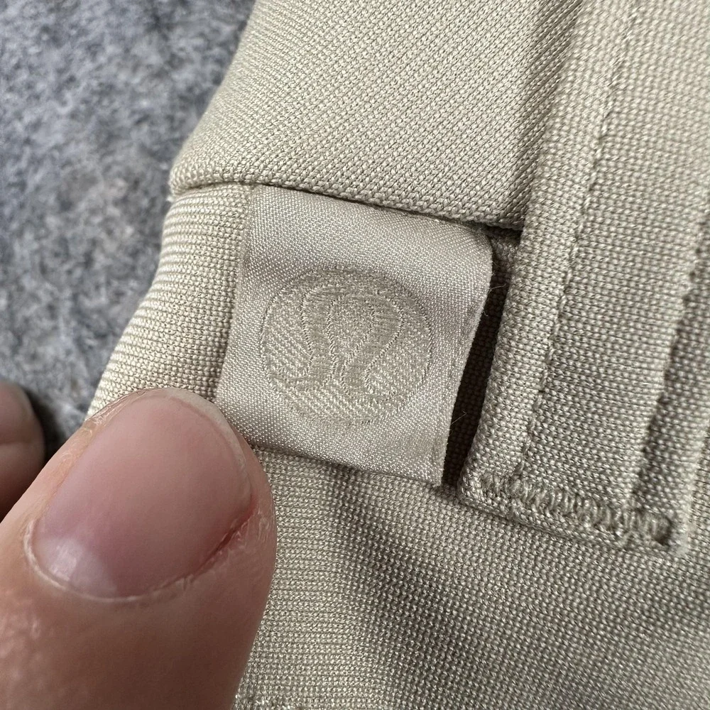 Lululemon ABC 5 Pocket Pants Mens 35x31 Beige‎ Stretch Chino Golf